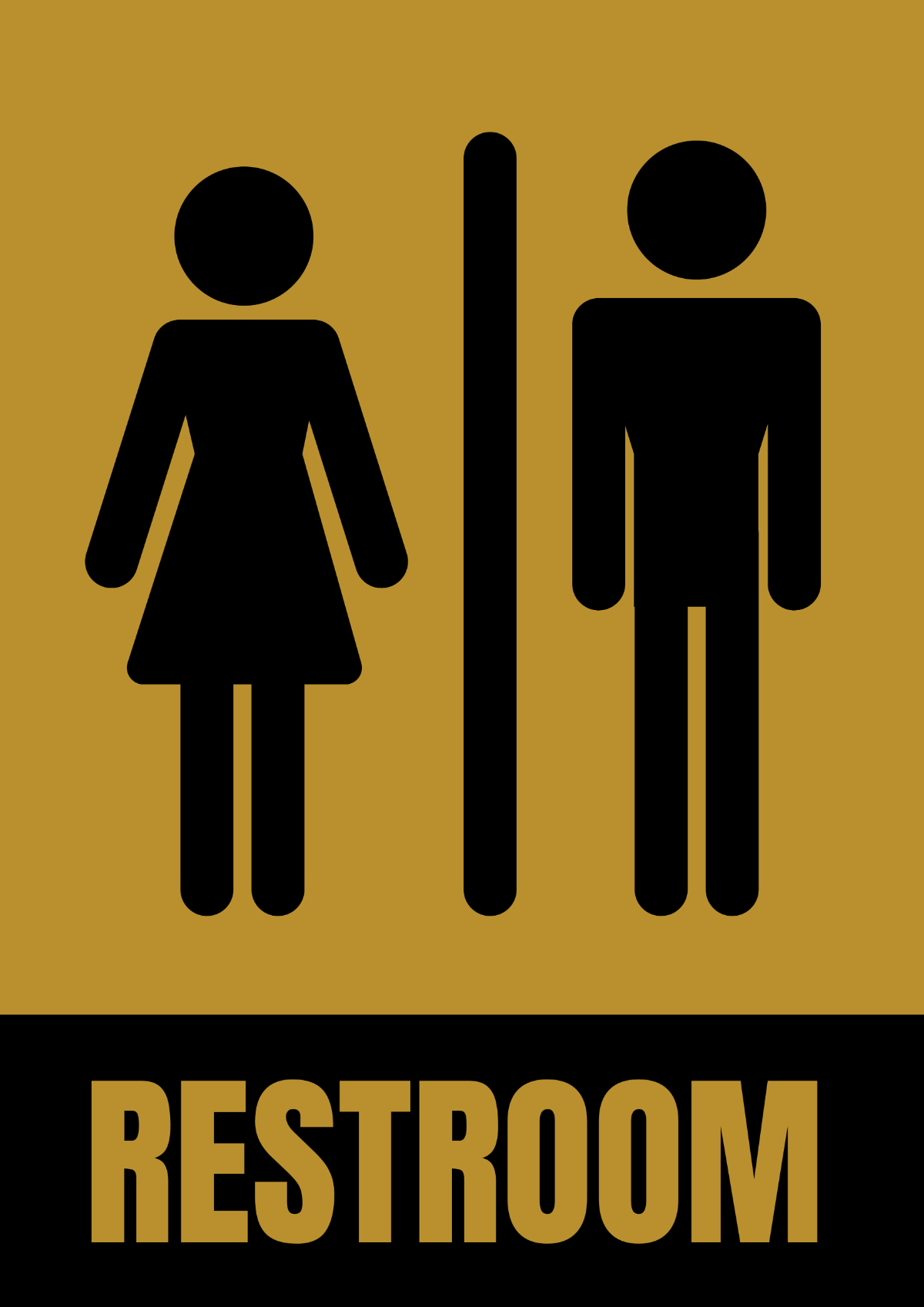 Hotel Restroom Signage