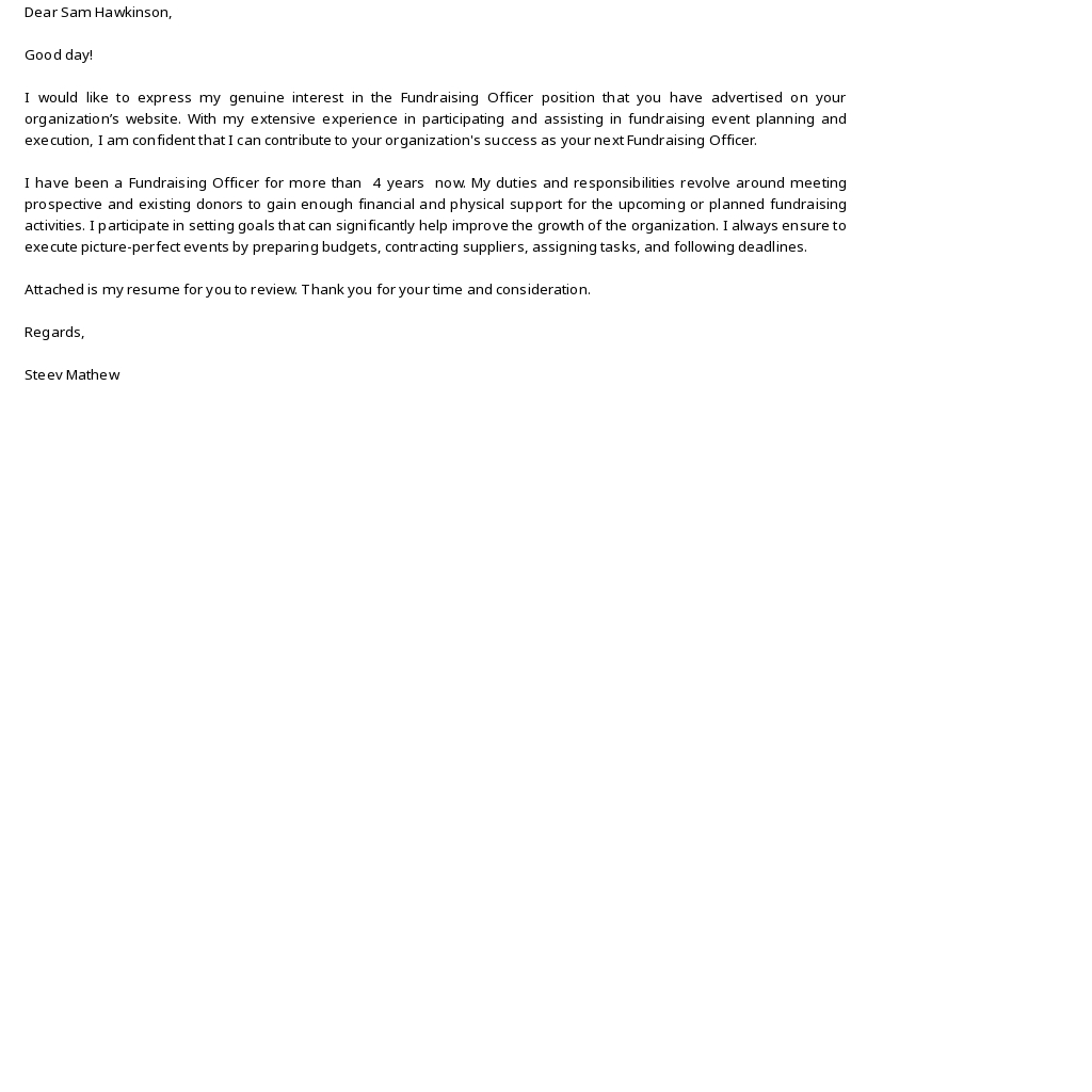 Fundraising Officer Cover Letter Template.jpe