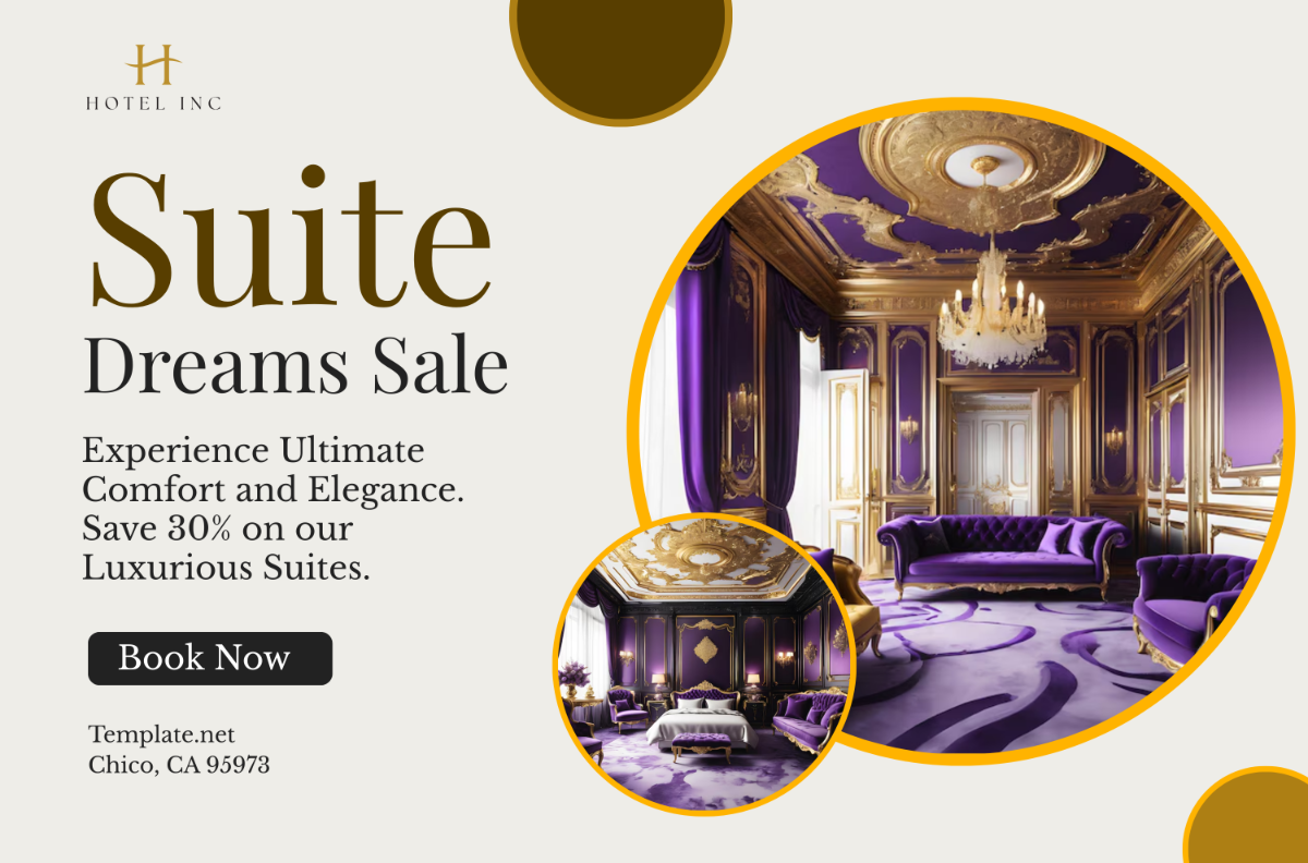 Hotel Sale Banner Layout Template - Edit Online & Download