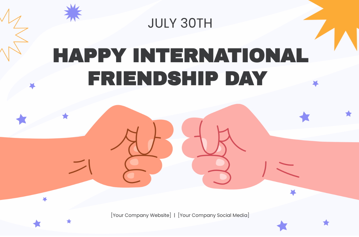 International Friendship Day Banner