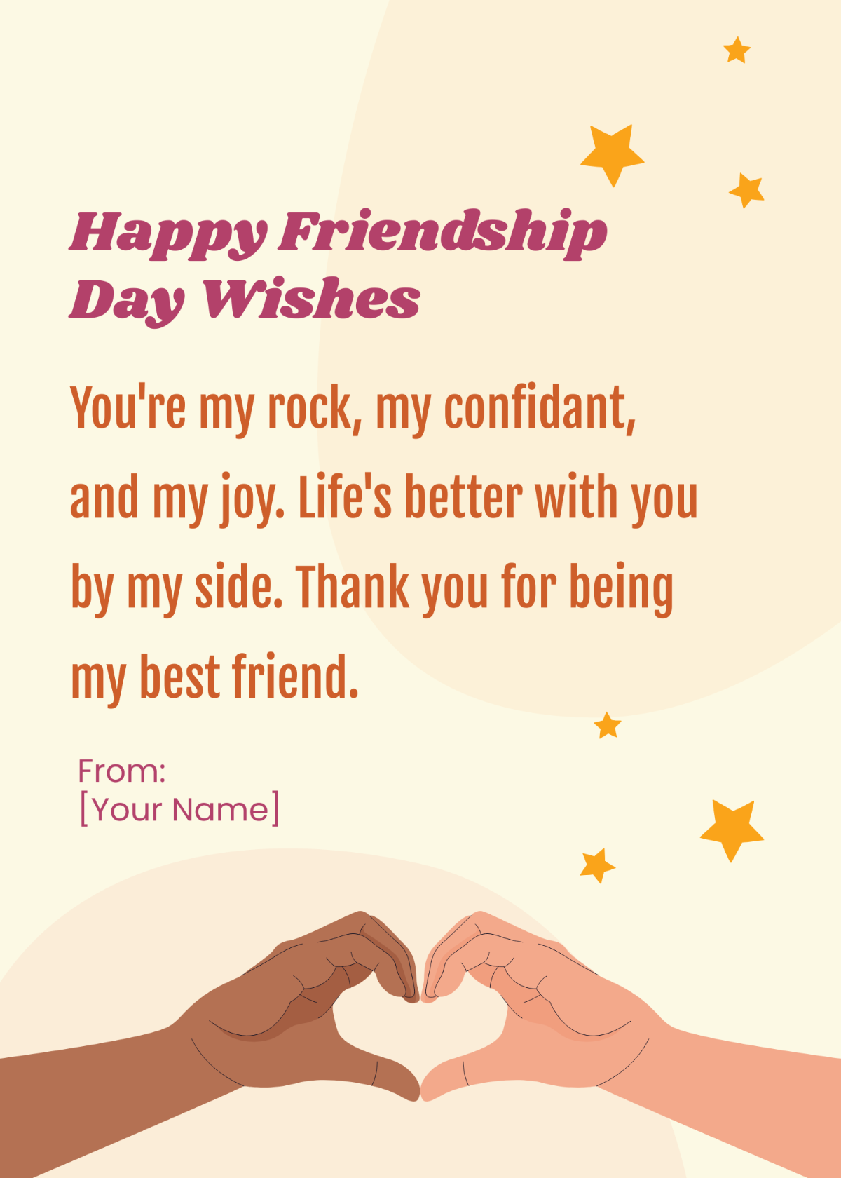 International Friendship Day Wishes For Best Friend