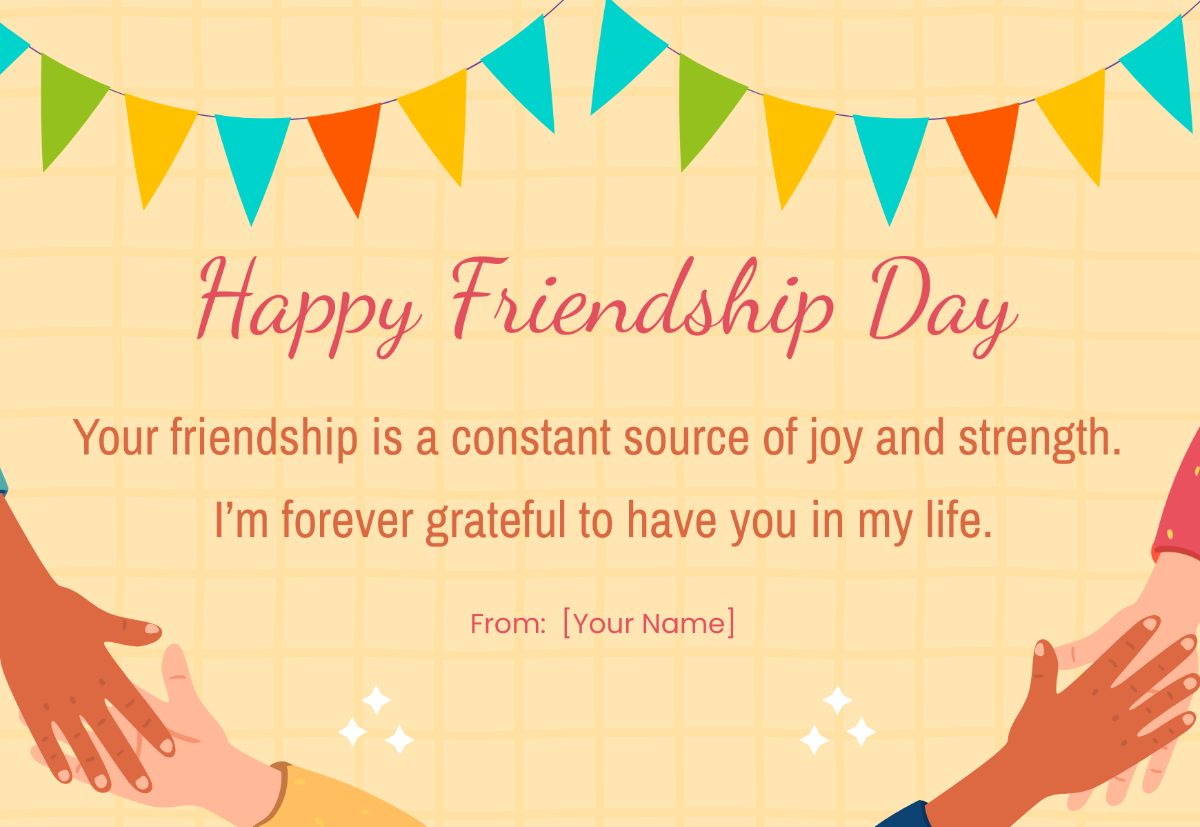 International Friendship Day Card