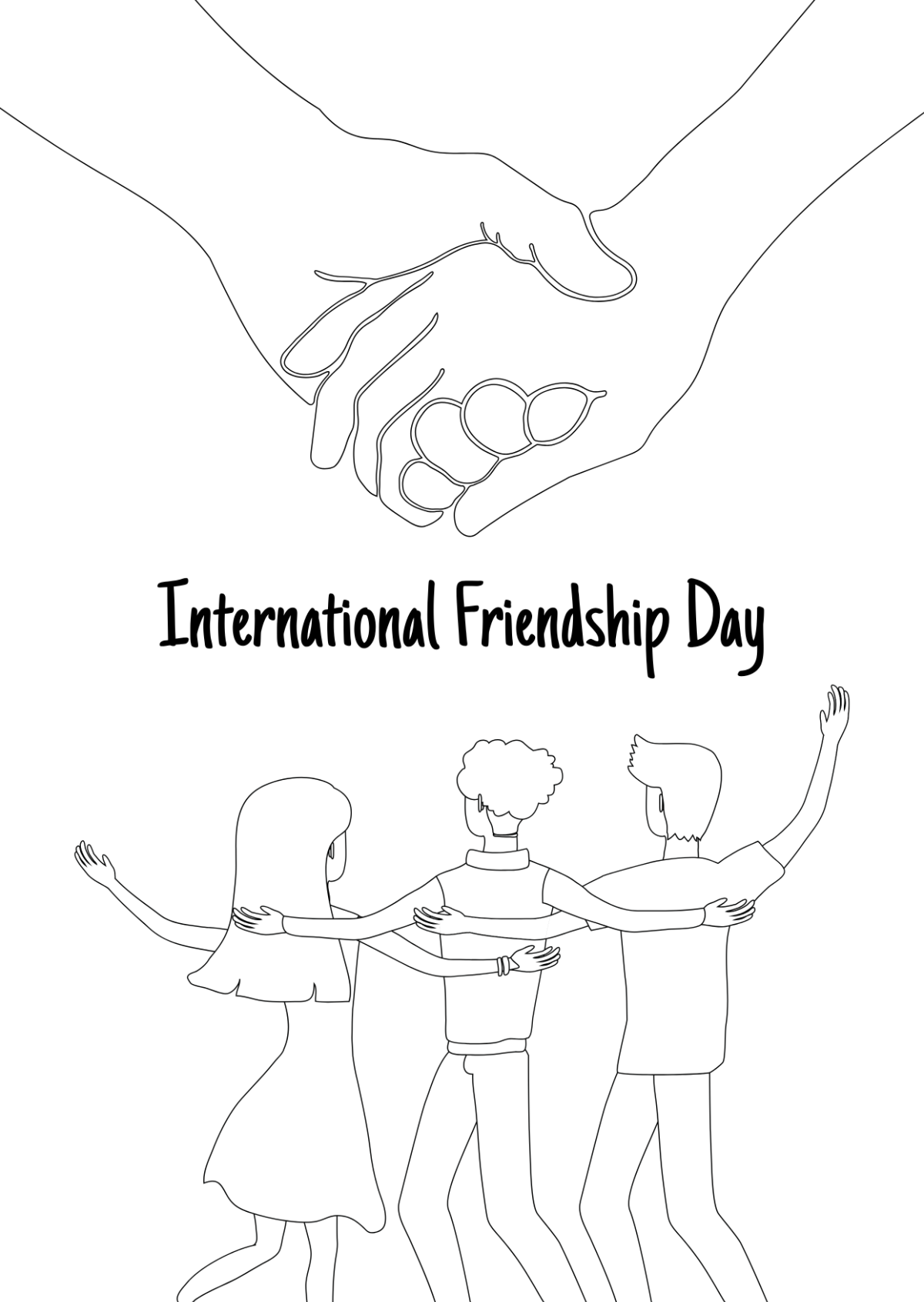 International Friendship Day Drawing