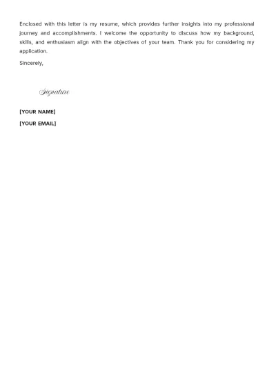 Free Sales Training Manager Cover Letter to Edit Online