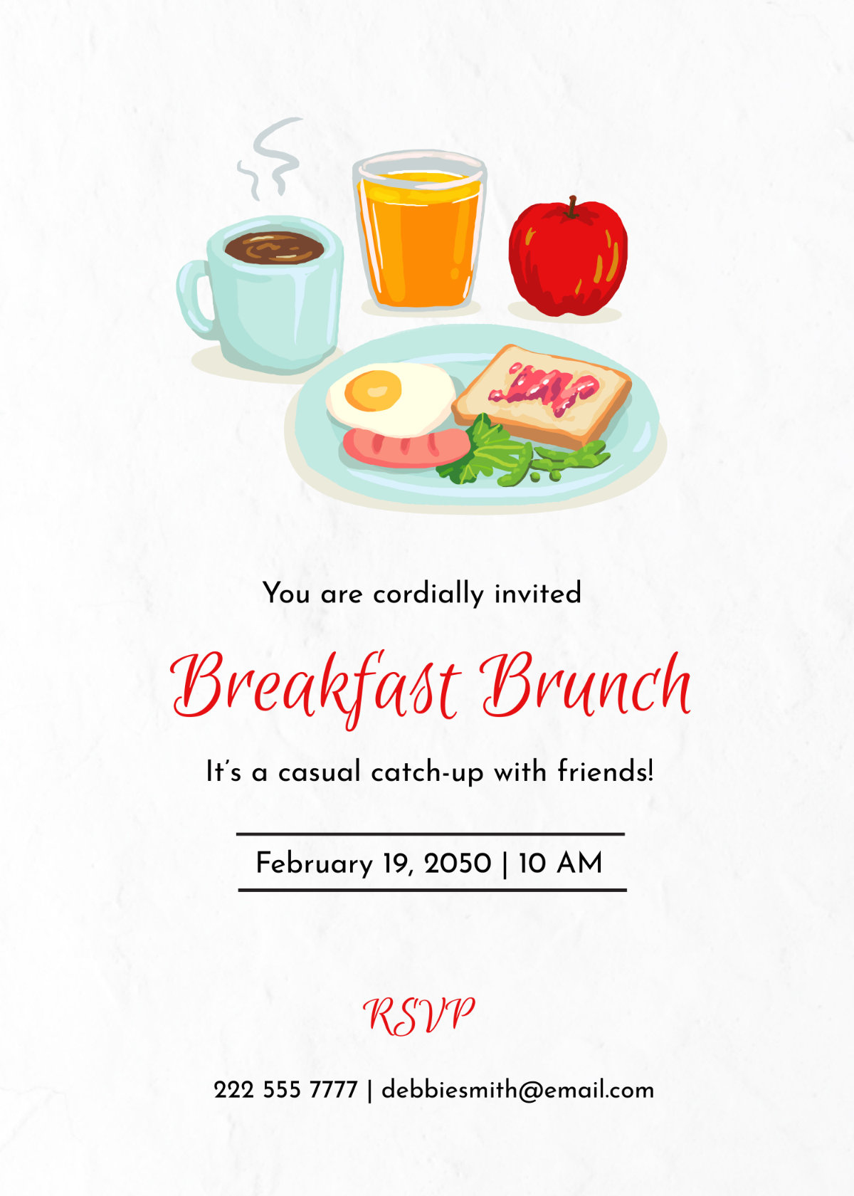 Breakfast Brunch Invitation