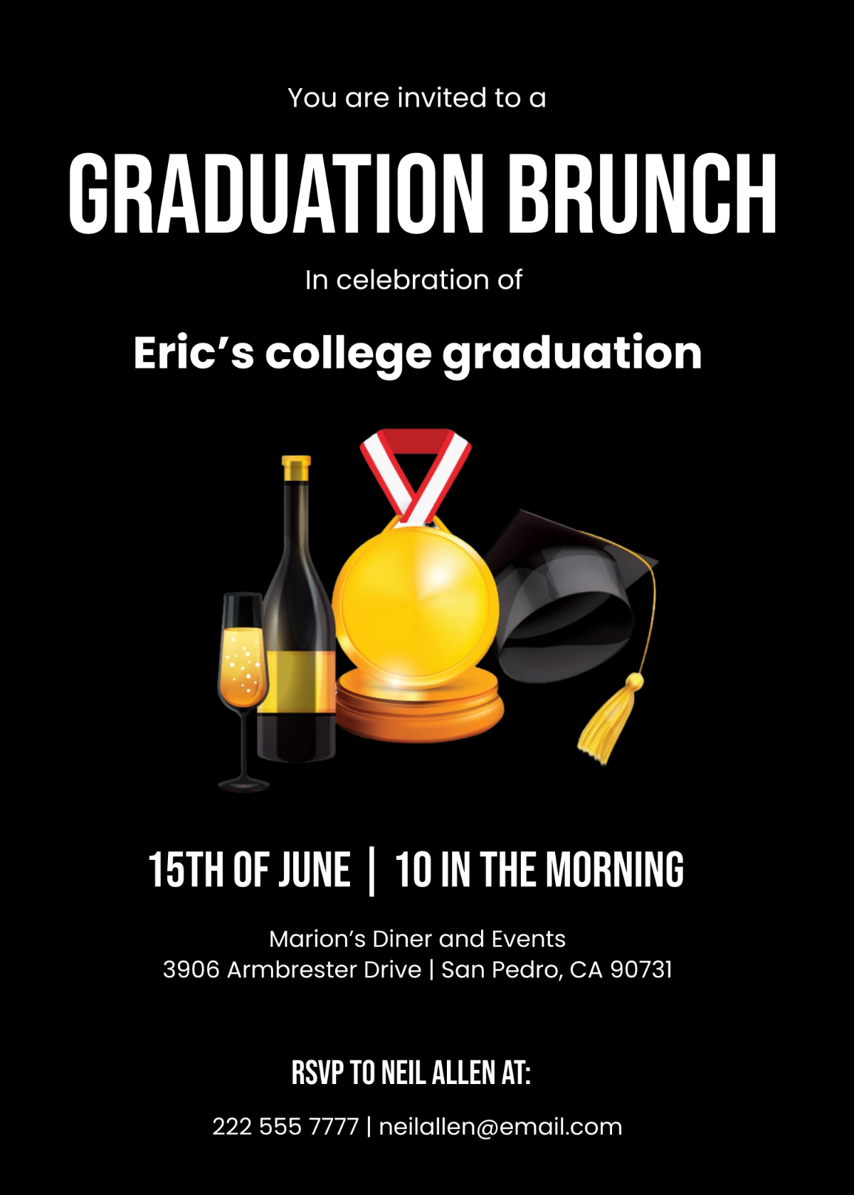 Graduation Brunch Invitation
