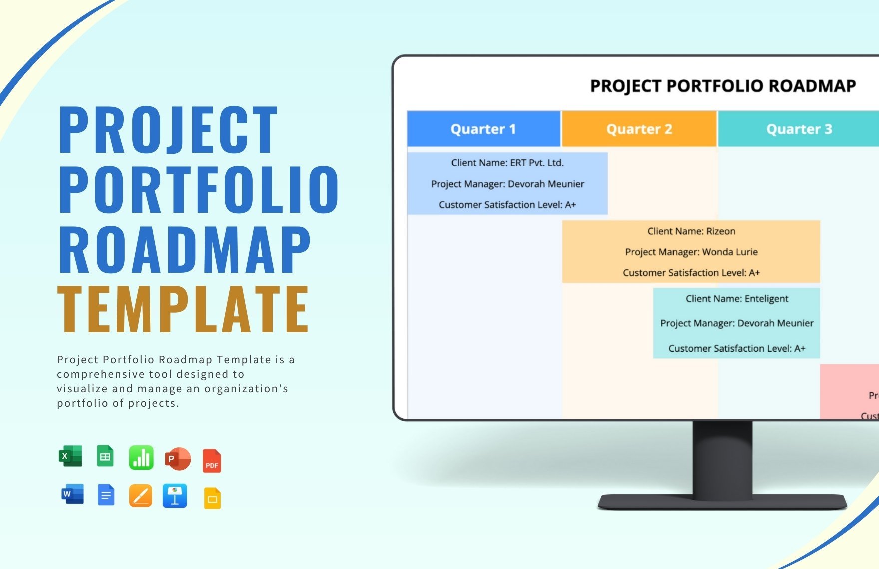 Project Portfolio Roadmap Template
