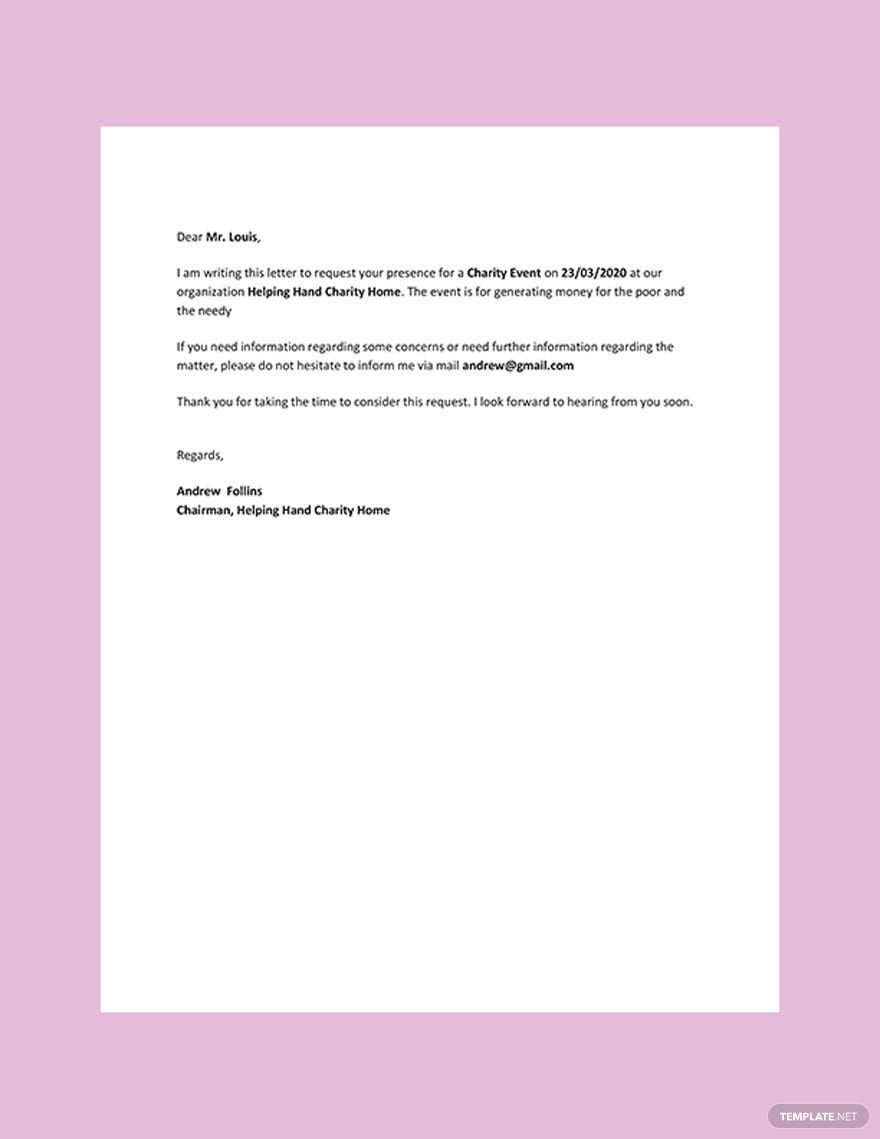 Request Letter Template in Word, Google Docs, PDF