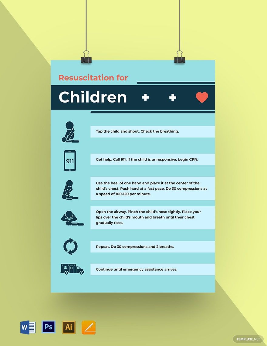 Resuscitation of Children Poster Template