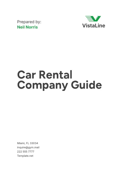 Free Car Rental Company Guide Template to Edit Online