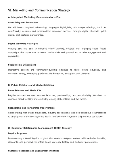 Free Car Rental Brand Strategy Template to Edit Online