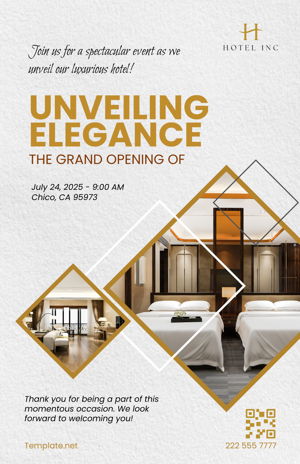 Hotel Grand Opening Poster
