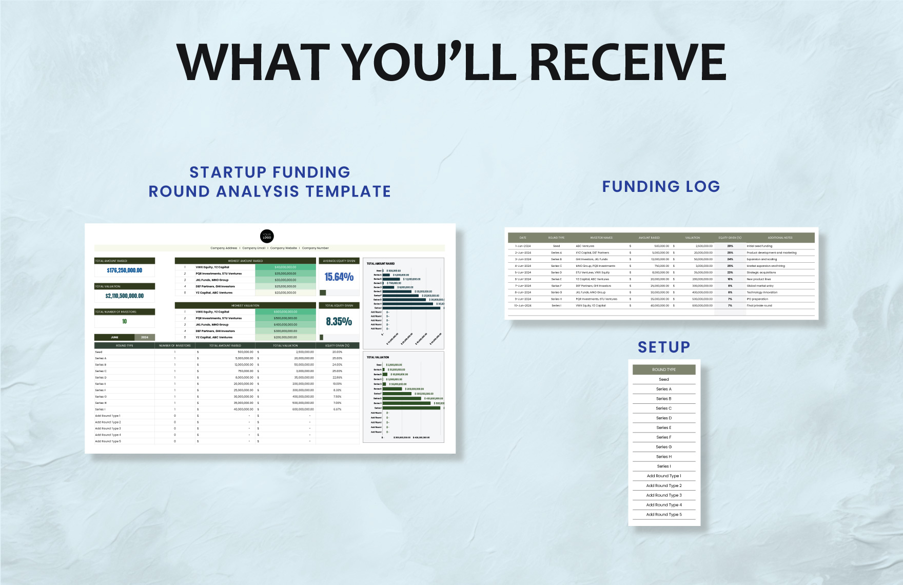 Startup Funding Round Analysis Template