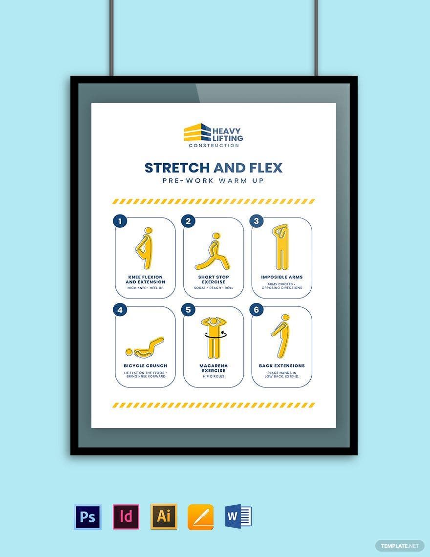 Stretch and Flex Poster Template