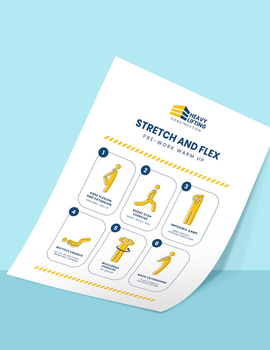 Stretch and Flex Poster Template