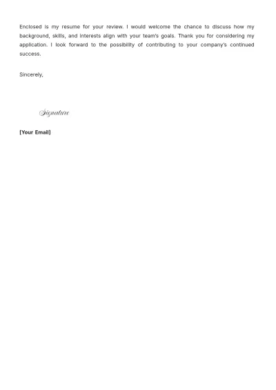 Free Logistics Cover Letter With No Experience to Edit Online