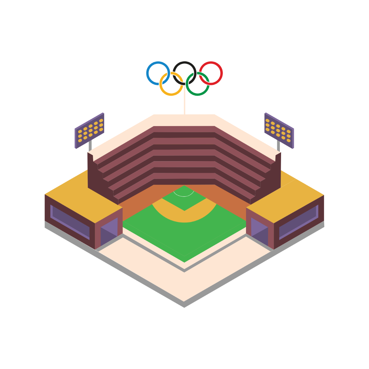 Olympic Stadium Icon