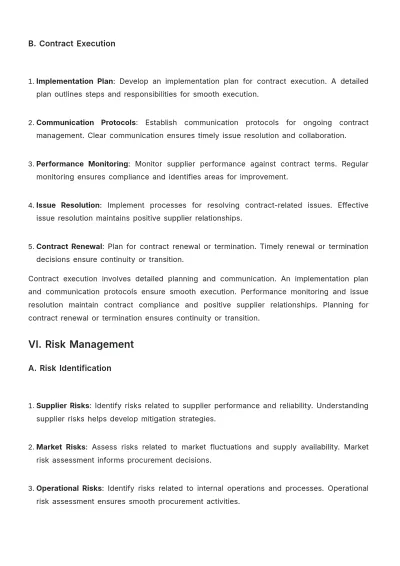 Free Car Rental Procurement Plan Template to Edit Online