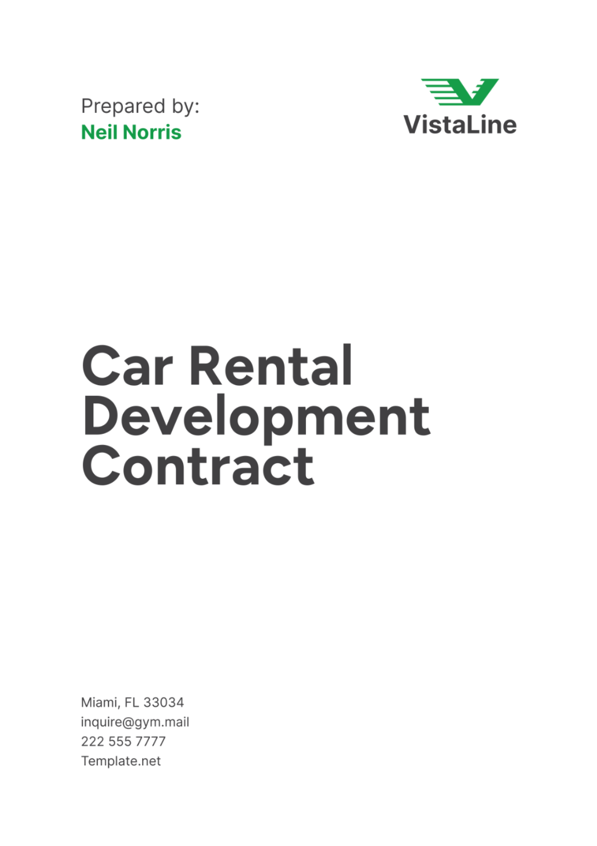 Car Rental Development Contract Template - Edit Online & Download