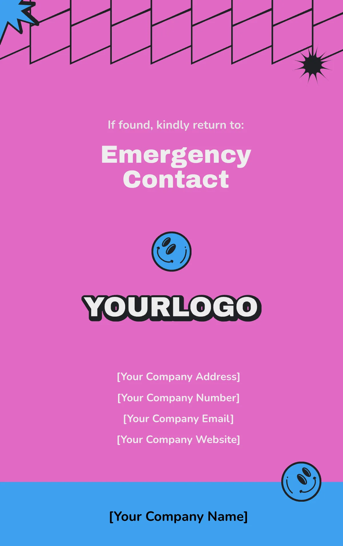 Free Y2K ID Card Template to Edit Online