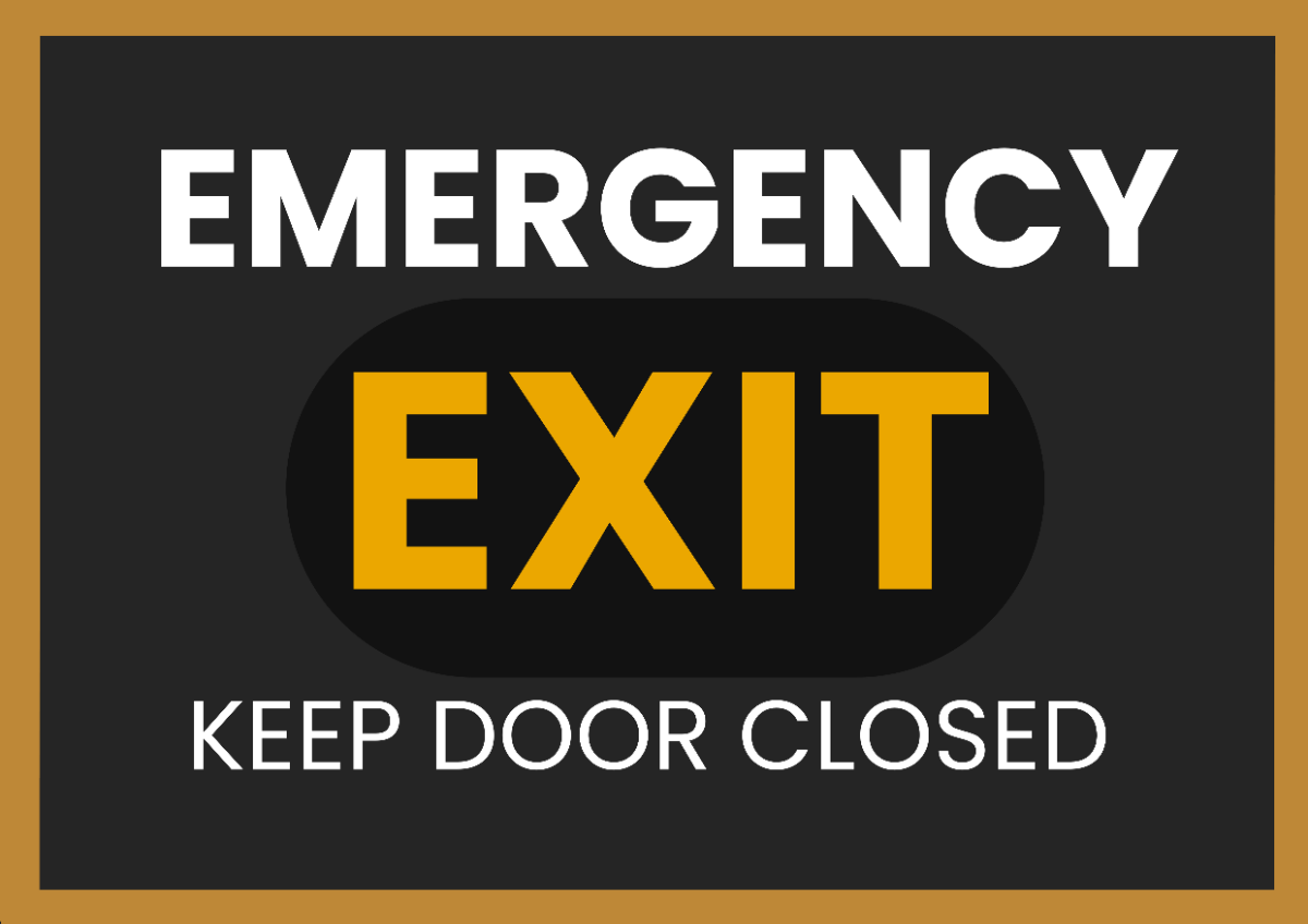 Hotel Emergency Exit Signage