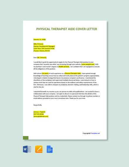 Cover Letter For Physical Therapy Aide from images.template.net