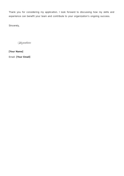 Free Event Sales Manager Cover Letter to Edit Online