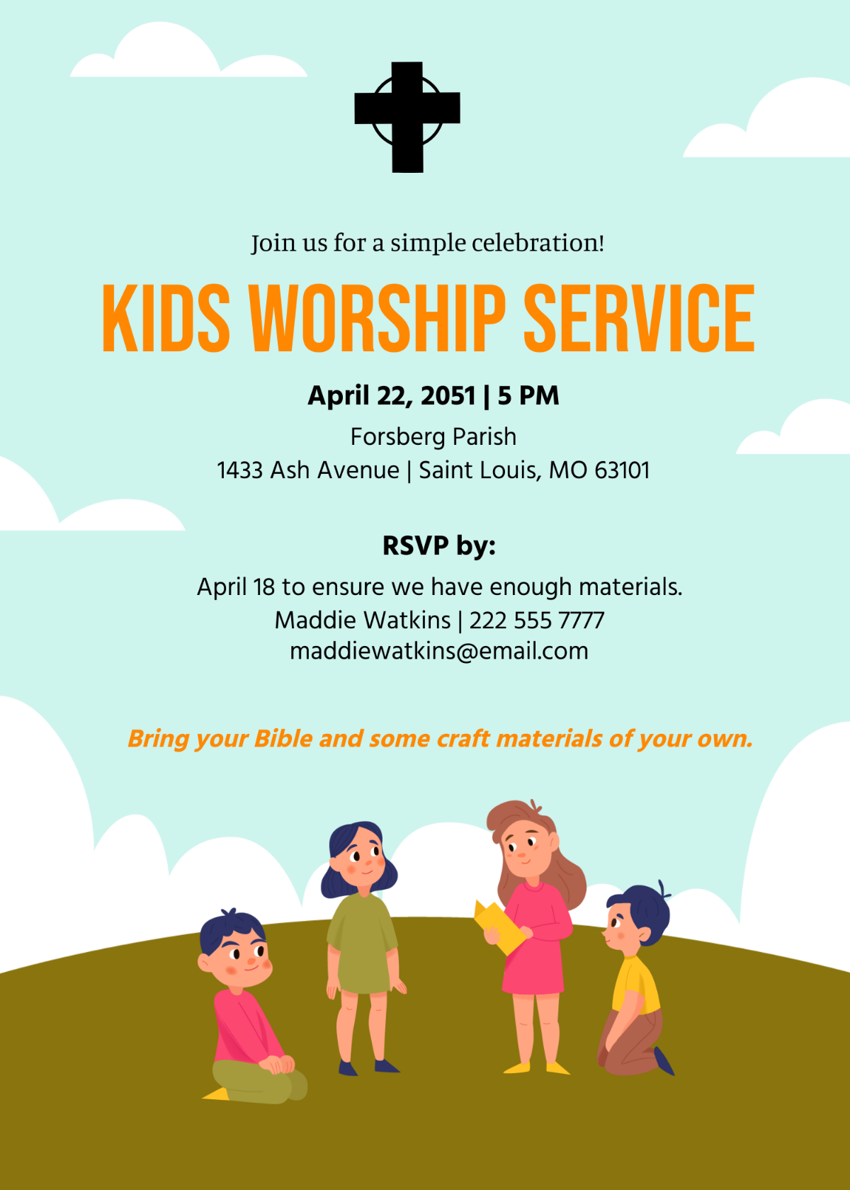 Kids Church Invitation
