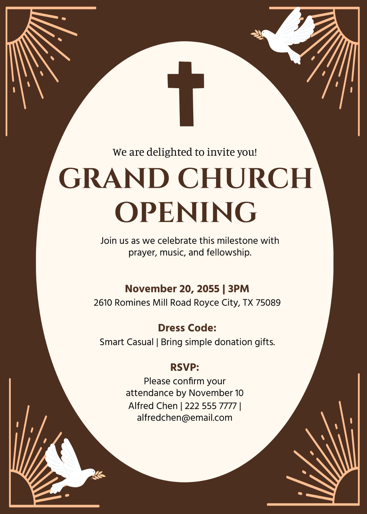 Church Opening Invitation