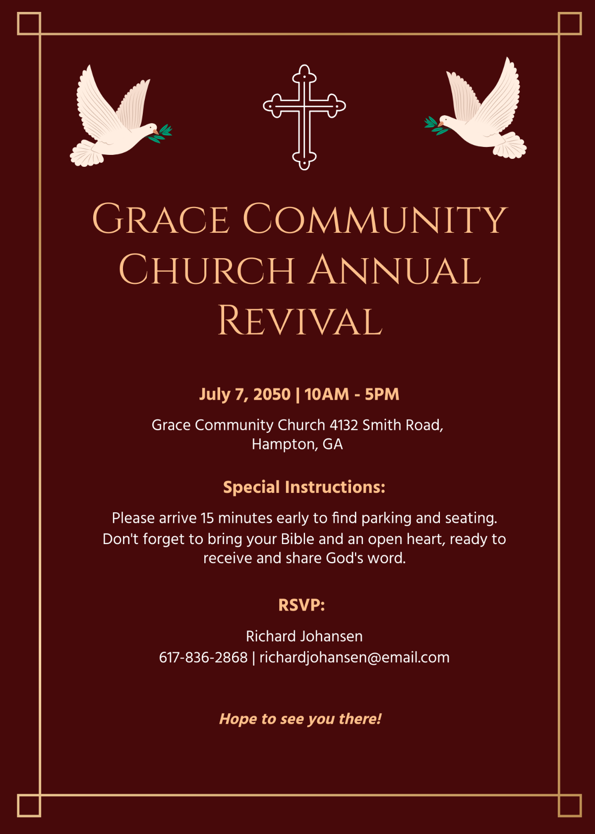 Church Program Invitation