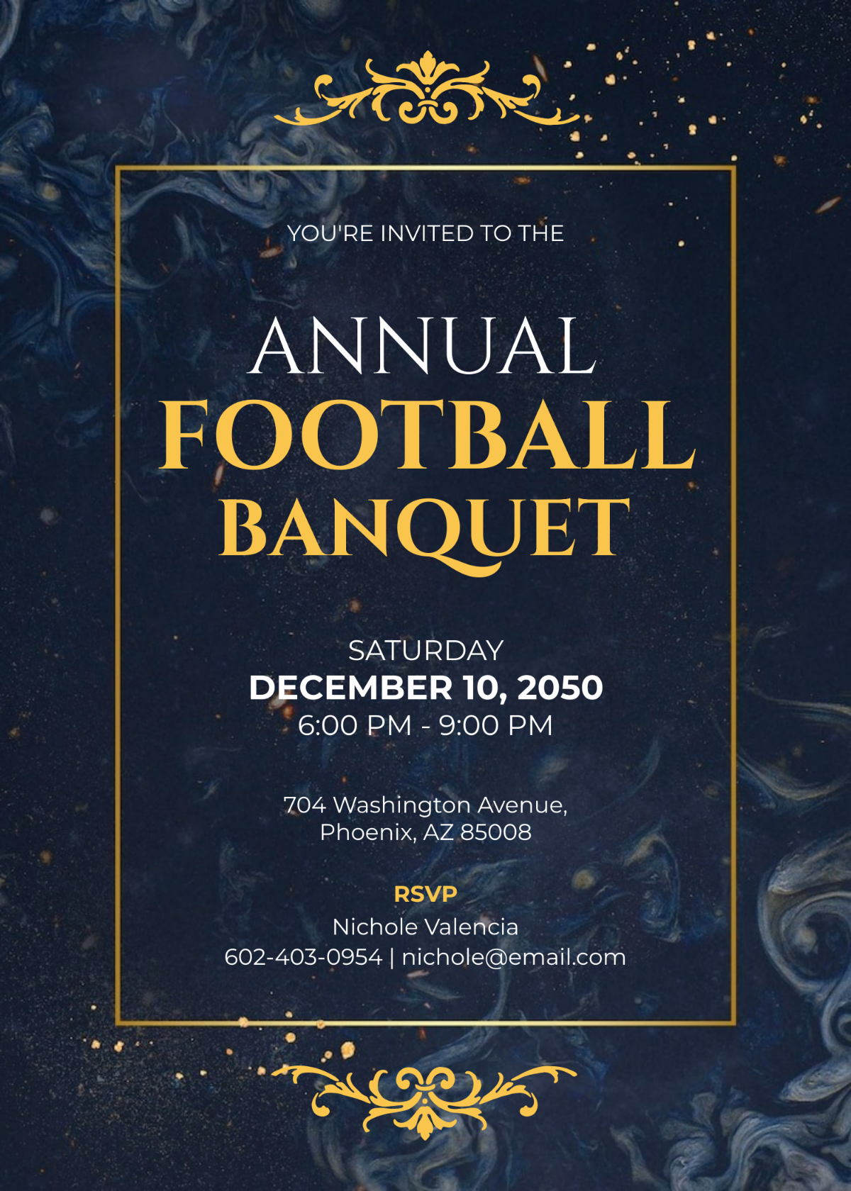 Football Banquet Invitation