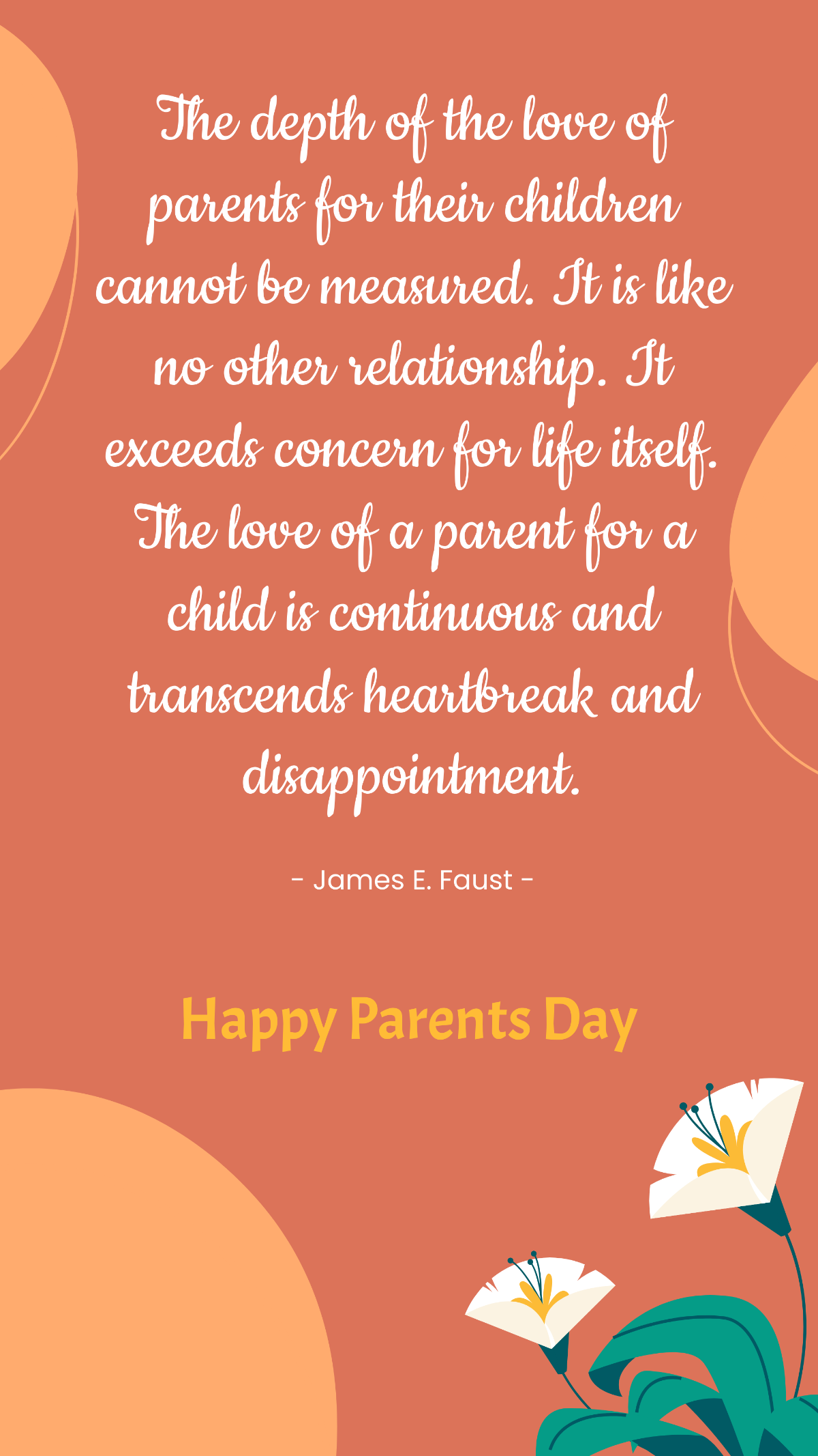 Thankful Parents Day Quote