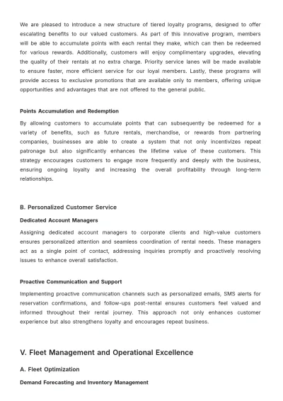 Free Car Rental Account Strategy Template to Edit Online