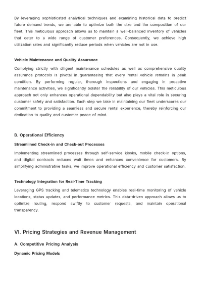 Free Car Rental Account Strategy Template to Edit Online