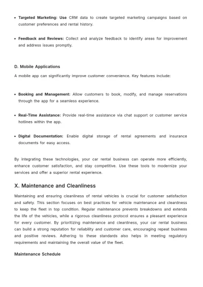 Free Car Rental Training Guide Template to Edit Online