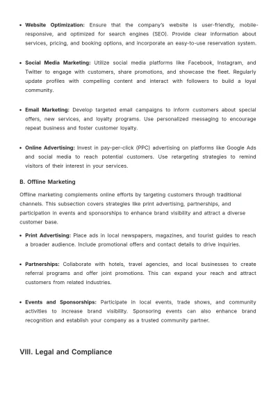 Free Car Rental Training Guide Template to Edit Online