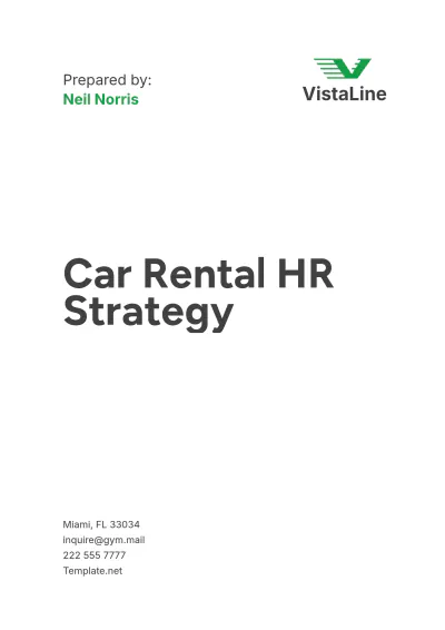 Free Car Rental HR Strategy Template to Edit Online
