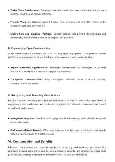 Free Car Rental HR Strategy Template to Edit Online