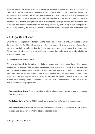 Free Car Rental HR Strategy Template to Edit Online