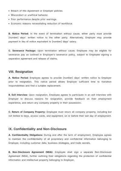 Free Car Rental Employment Agreement Template to Edit Online