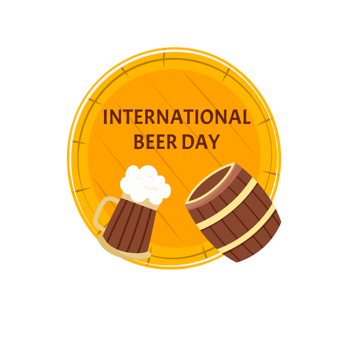 International Beer Day Clipart