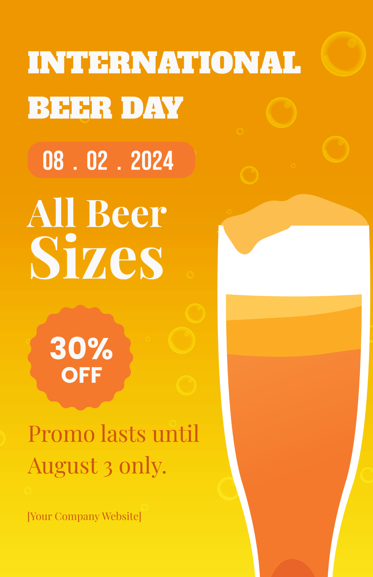 International Beer Day Poster
