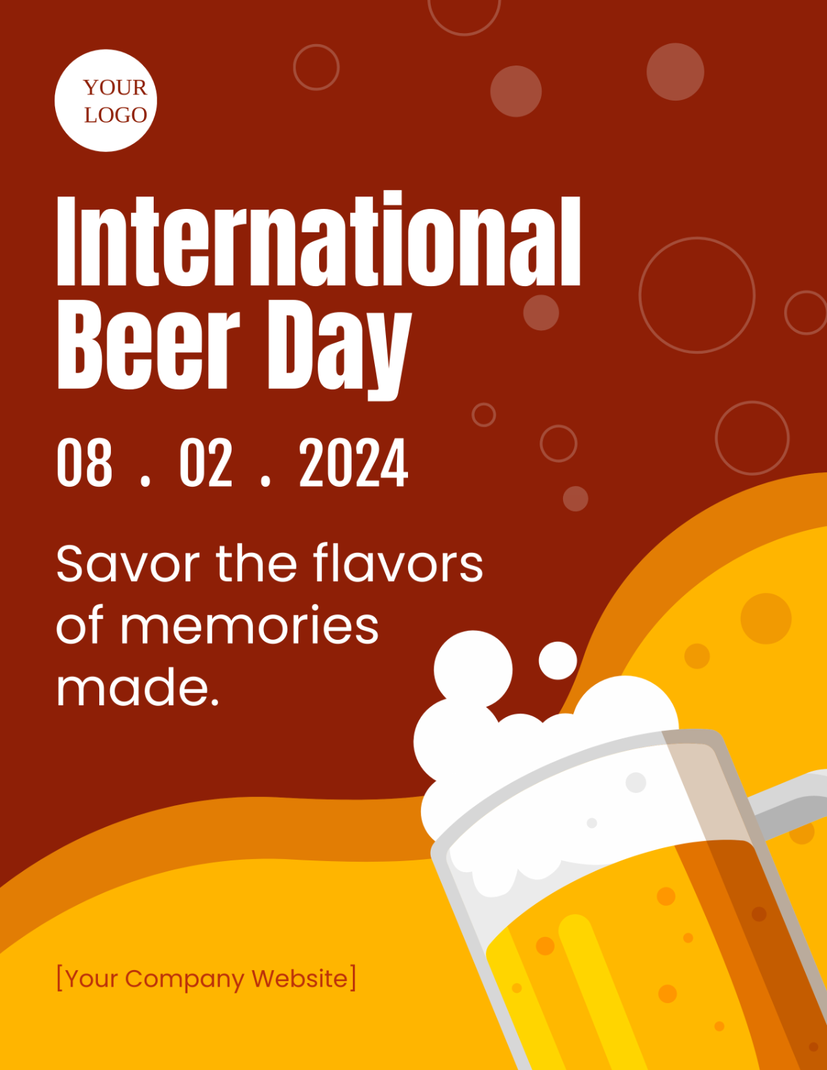 International Beer Day Flyer