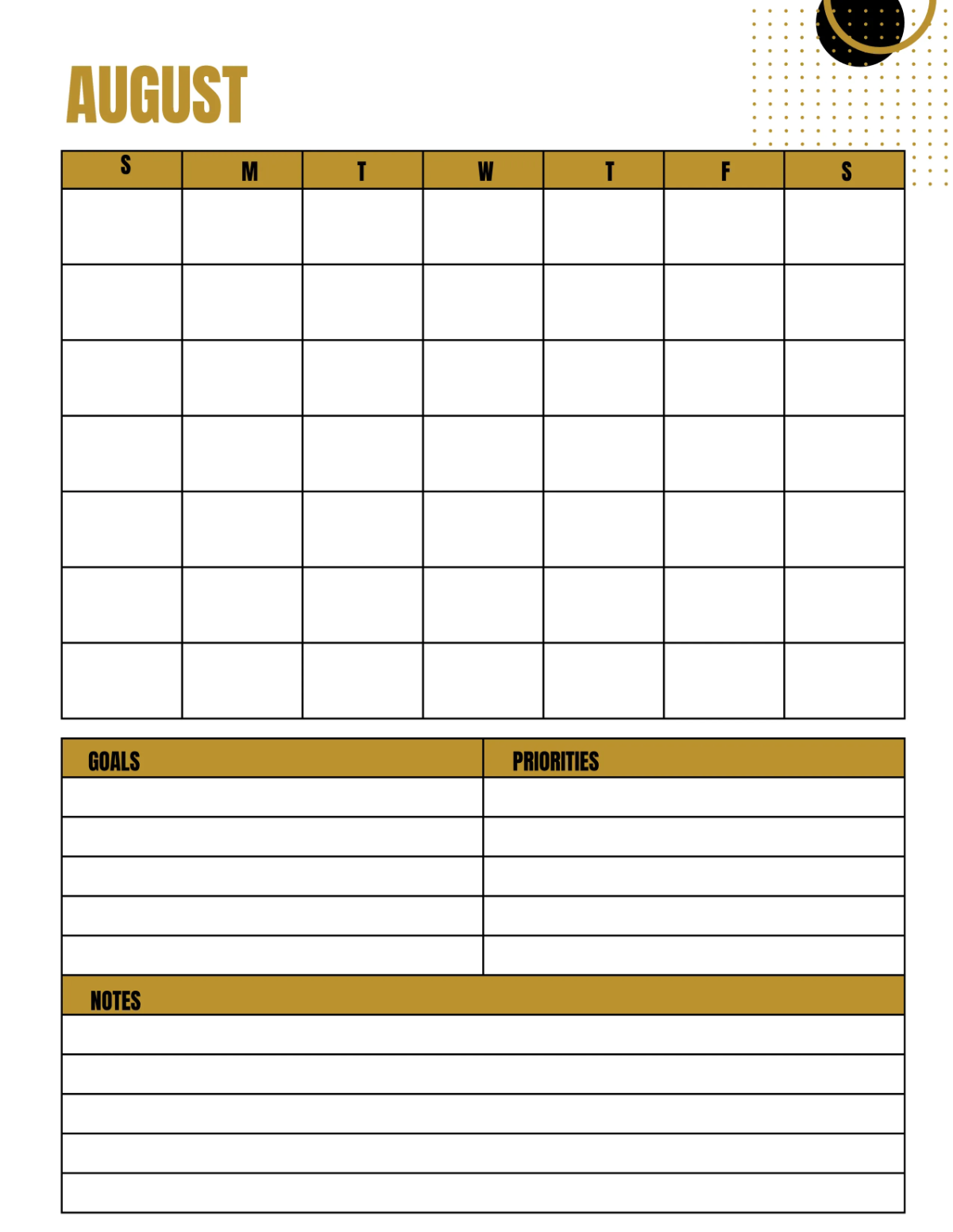 Free Hotel Monthly Planner Template to Edit Online