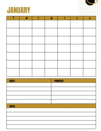 Free Hotel Monthly Planner Template to Edit Online