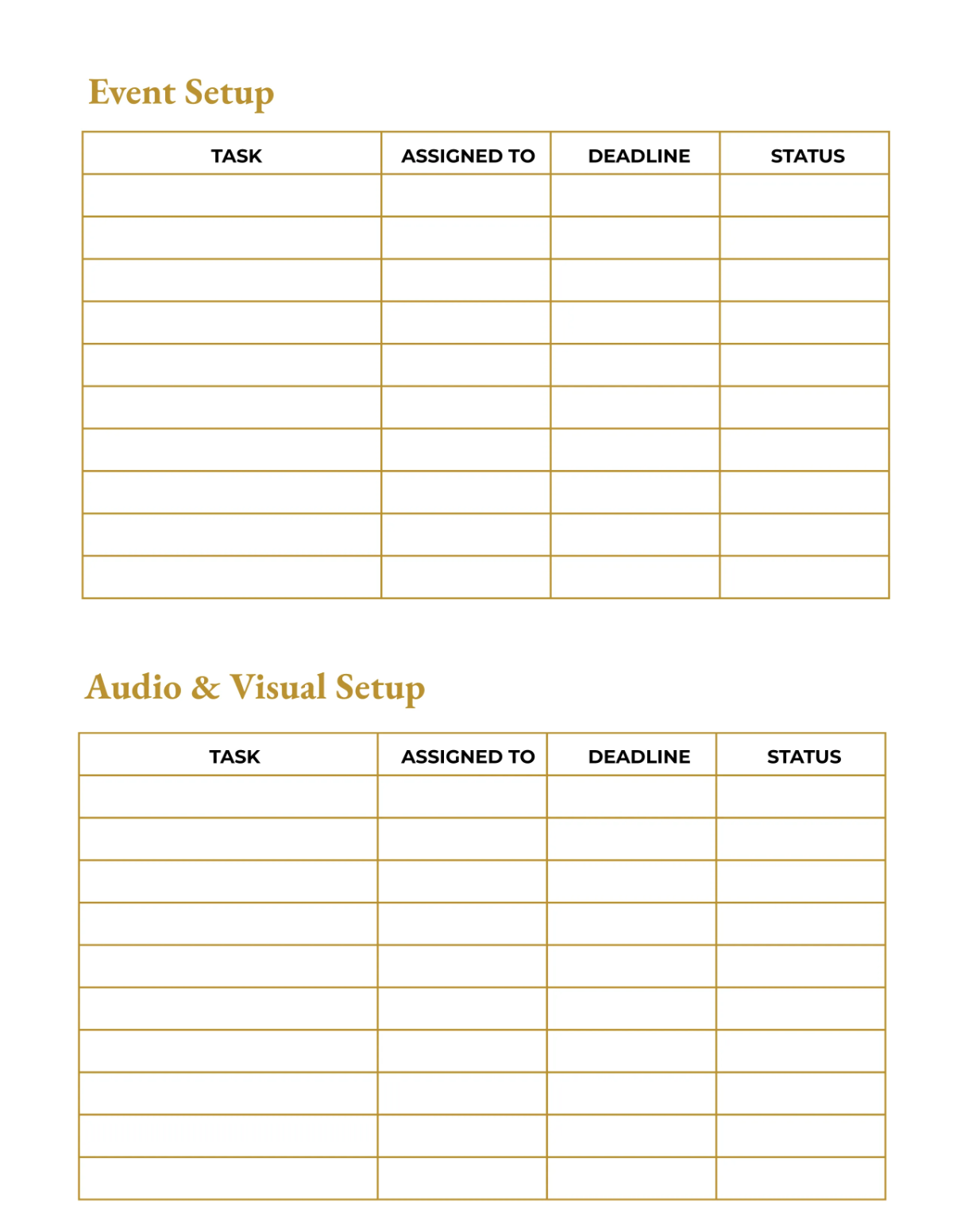 Free Hotel Event Planner Template to Edit Online