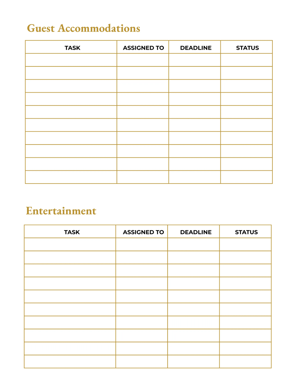 Free Hotel Event Planner Template to Edit Online