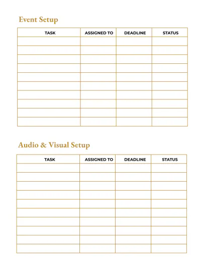 Free Hotel Event Planner Template to Edit Online