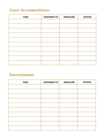 Free Hotel Event Planner Template to Edit Online