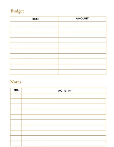 Free Hotel Event Planner Template to Edit Online